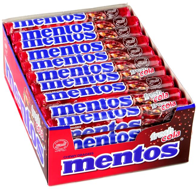 EUROP Mentos Fresh Cola 38g x 40 units