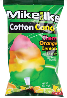 (S6-10) Cotton Candy - Mike and Ike & Hot Tamale Shipper 3 oz Bags - 72 Bags