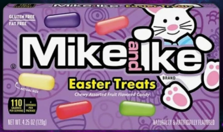 (S7-05) EASTER - Theater Box Mike and Ike Easter Treats 4.25 oz (120g)  X 12ct