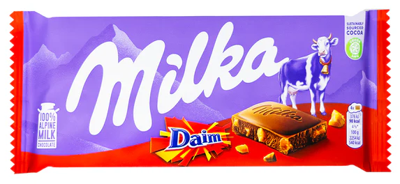 (S2-01) Milka Daim 90g x 24 Units