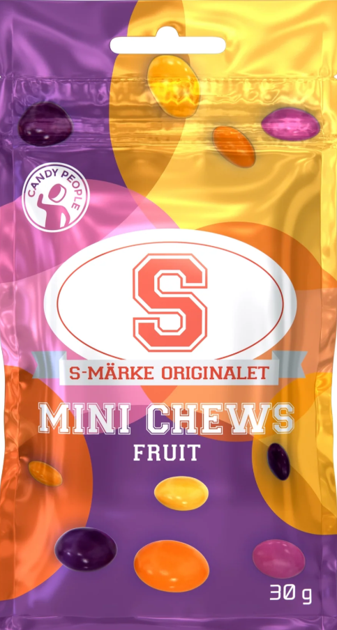 (S6-14) Sweden - 15 UNITS x S-Marke - Mini Chews 30g