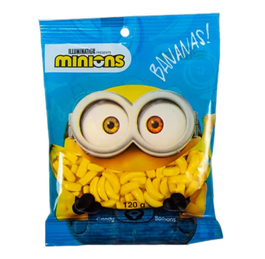 (S6-08) Minions Banana Candy Peg 120 g x 24 units
