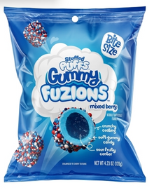 (S6-06) Stuffed Puffs-Gummy Fusion-Mixed Berry Gummy Bites 4.23oz (120g) x 8 Units