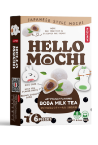 (S6-14) POCAS HELLO MOCHI - BOBA MILK TEA (6PIECES) - 6.3oz (179g) x 12 Units