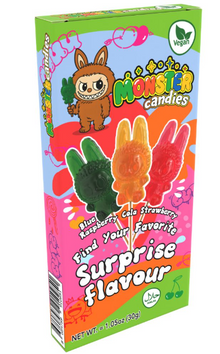 (S4-01) Monster Candies Surprise Lollipop 30g x 24 Units