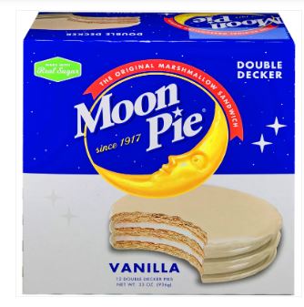 (S2-07) Us- Moon Pie - Double Deck Vanilla 2.75oz (78g) X 12 Units