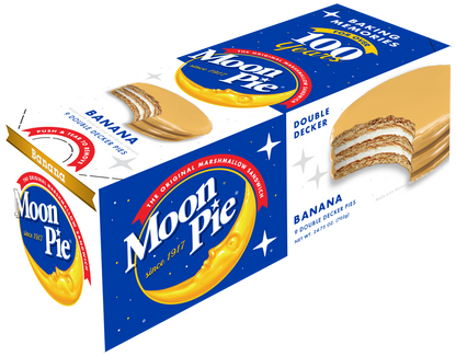 (S2-07) Us- Moon Pie Double Deck Banana 2.75oz(78g) x 9 Units