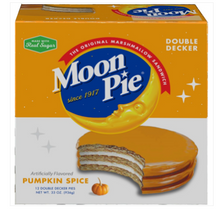 (S8-03) Halloween - Double Deck Moon Pie Pumpkin Spice  2.75oz (77g) x 12 Units