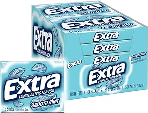(S1-06)  US - Gum - Wrigley Extra Smooth Mint 2.5g x 1 Unit - SugarMarket.ca