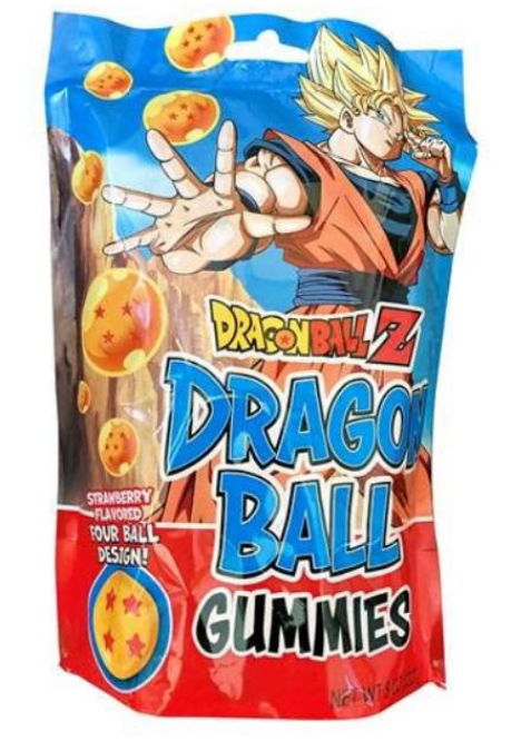 (S1-11) Boston America - Dragonball Z Strawberry Gummies 8oz (226g) x 12 units - SugarMarket.ca