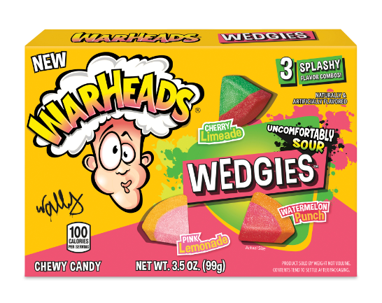(S1-11) US - Theater Box - Warheads Wedgies 3.5oz (99g) x 12 units - SugarMarket.ca