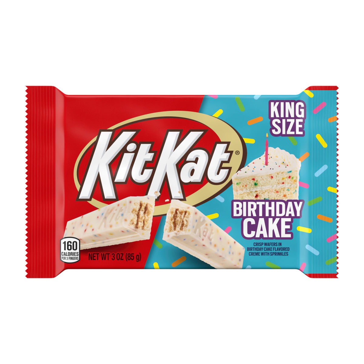 (S2-01) Us - KIT KAT Birthday Cake - King Size Bar 3oz (85g) X 1 unit