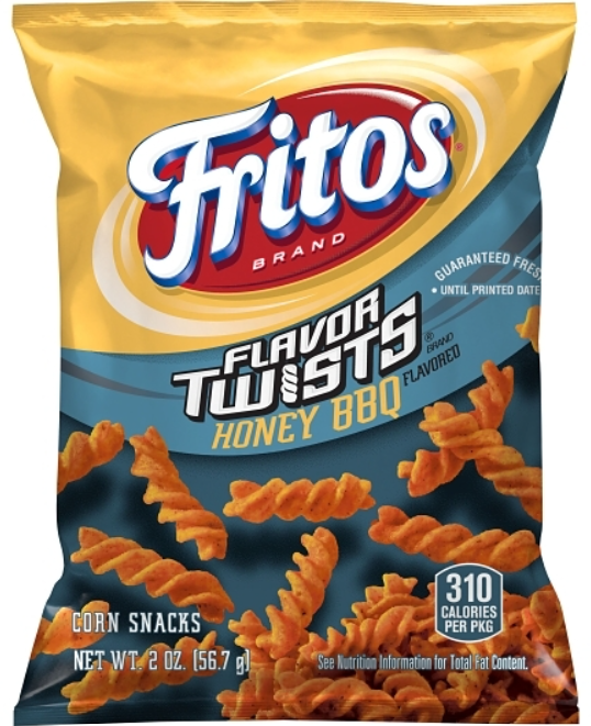 (S6-02) US -  Chips - Frito - Honey Bbq Corn Chips 2oz (56g) x 32 units (chips bags may be deflated during shipping) - SugarMarket.ca
