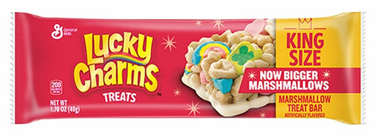 (S6-05) US - Treat Bars - King Size - Lucky Charms 1.7oz (48g) x 12 units - SugarMarket.ca