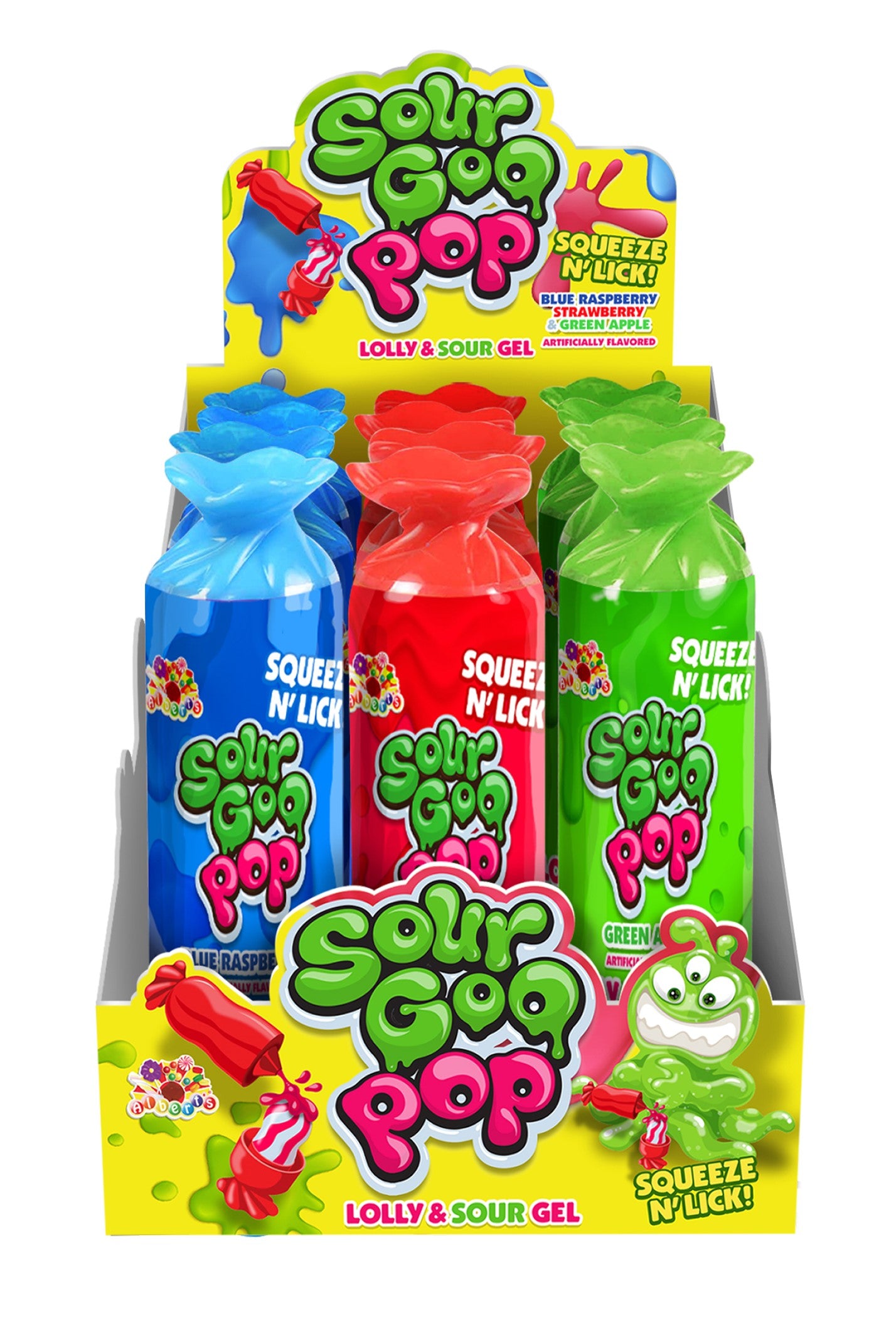 (S6-03) CHINA - Alberts Sour Goo Pop 1.76oz (50g) x 1 unit - SugarMarket.ca