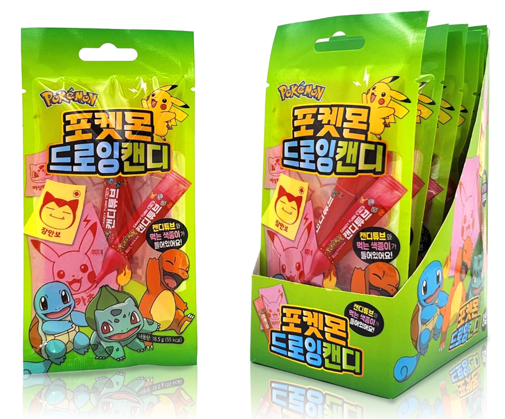 (S4-02) NAMU Pokemon Drawing Candy 18.5g x 8 Units