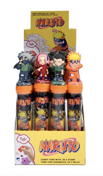 (S6-14) NARUTO - 2D Standee and Stamp 8g x 24 Units