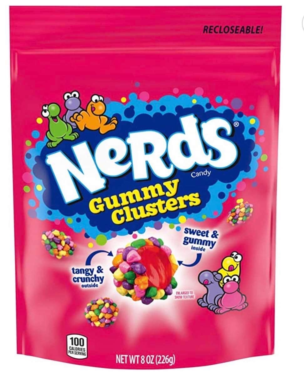(S1-08) Box -  Us - Nerds Gummy Clusters Sub Bag -  Rainbow 8oz (227g) x 6 units - SugarMarket.ca