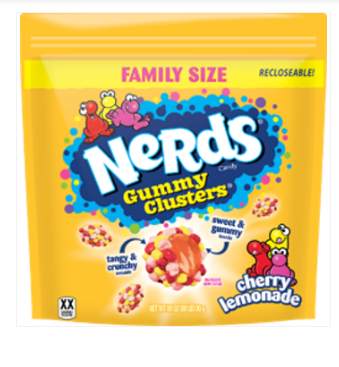 (S6-10) Nerds Gummy Clusters SUB Bag - Cherry Lemonade 18.5oz(524g) x 5 Bags