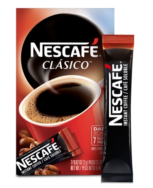 (S5-06)  US - Coffee - Nescafe - Clasico Instant Coffee (7 Pack) 0.49oz (14g) x 1 Box