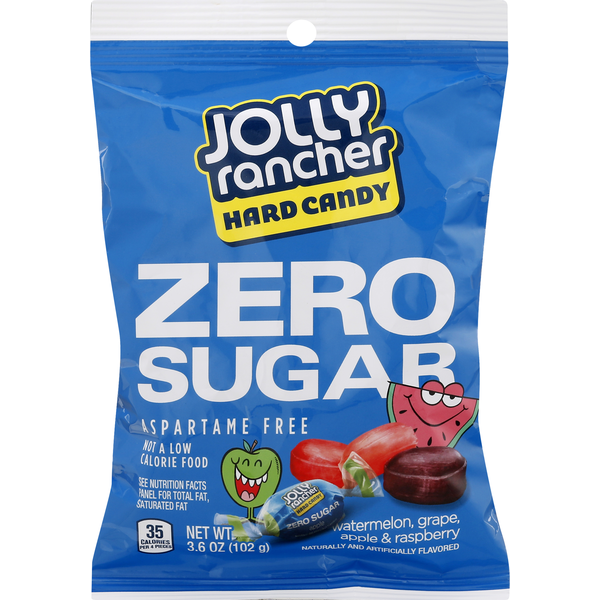 (S7-05) Canada - Sugar Free - Jolly Rancher Hard Asstd Peg Bag 3.6oz 12 units