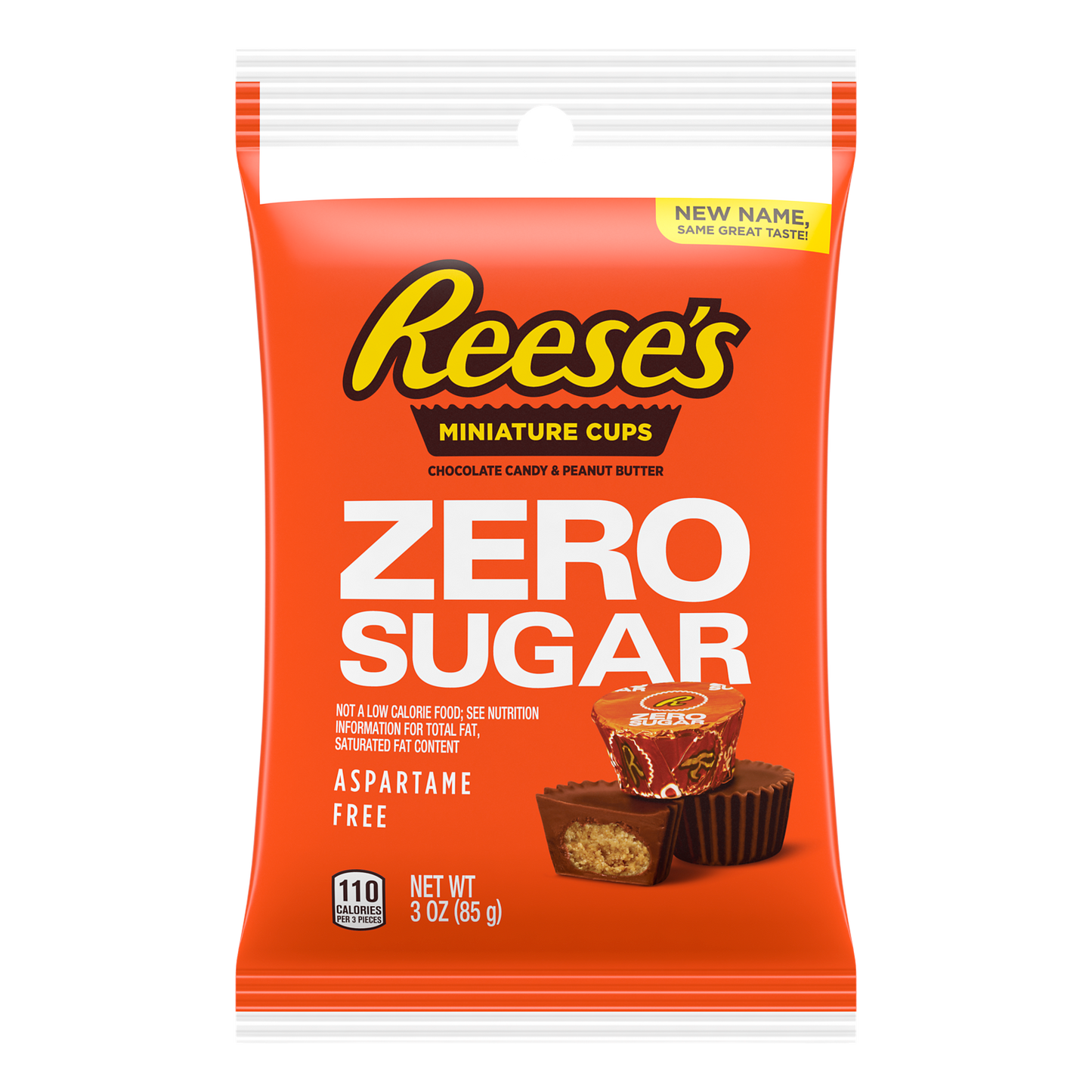 (S7-06) Us - Sugar Free - Reese Peanut Butter Cup Miniatures Peg Bag 3oz x 12 units