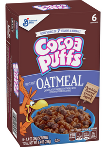 Oatmeal - COCOA Puffs 6-PK 8.4oz (238g) x 4 Boxes