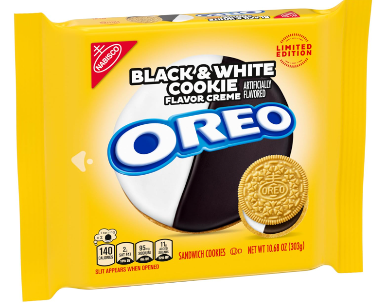 (S1-02) SINGLE - Oreo - Black & White Cookies 10.68oz (303g) x 1 Unit