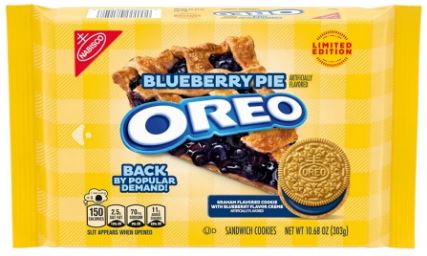 (S3-01) OREO BLUEBERRY PIE COOKIES - 10.68 OZ(303g) x 12 Units