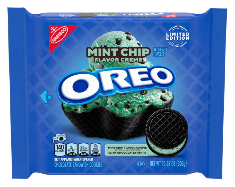 SINGLE - Oreo Mint Chip Flavor Creme 10.68oz (303g) x 1 Unit