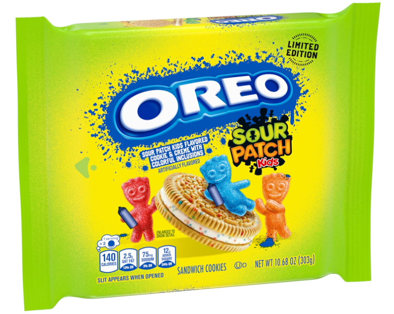 (S1-02) SINGLE - Oreo - Sour Patch Kids FLavour Cookies 10.68oz (303g) x 1 Unit