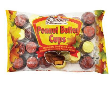 (S8-03) Hallowen - Palmer Autumn Leaf Peanut Butter Cups - 11oz (312g) x 12 Units