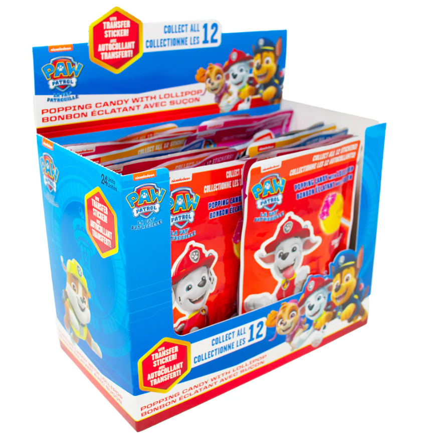 (S1-06) Paw Patrol Popping Candy 13.8g x 24 units