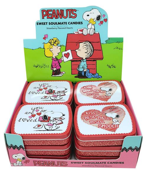 (S1-09) CHINA -  Boston American - PEANUTS SWEET SOULMATE CANDY x 12 Units
