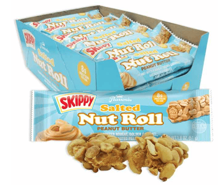(S2-04) Us - Pearson's Skippy Peanut Butter Salted Nut Roll 1.8oz (51g) X 1 Unit