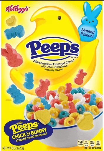 Cereal - Peeps  (8 oz 226g) x 1 Box  (Limited 6 Boxes per Store ) (Boxes with minor damage due to shipping)