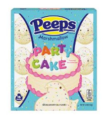 (S5-01) US - Easter - Peeps 15PK Party Cake Marshmallow Chicks - 4.5oz (128g) X 18 Units
