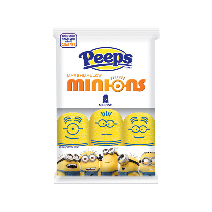 Peeps Marshmallow Minions 6 Pack 2.25oz X 12ct