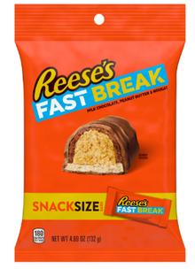 (S7-08) US - Peg Bag - Reese Fast Break Snack Size - 4.69oz (133g) x 9 units