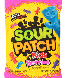 Peg - Sour Patch Kids - Berries 3.6oz x 12 Units