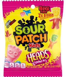 Peg - Sour Patch Kids - Big Heads 3.6oz (102g) x 12 Units