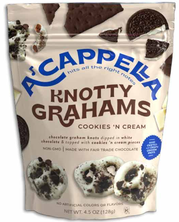 PEG BAG - ACAPPELLA KNOTTY GRAHAMS - COOKIES N CREAM 4.5oz x 6 units