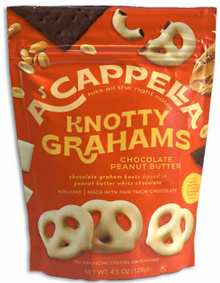 PEG BAG - ACAPPELLA KNOTTY GRAHAMS - PEANUT BUTTER CHOCOLATE 4.5oz x 6 units