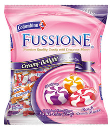 (S7-08) COLOMBIA - Peg Bag - Colombina s Fussione Creamy Delight 4.5oz (128g) X 12 Units