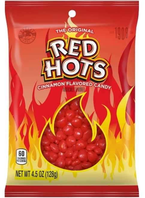 (S6-06) MEXICO -Peg Bag - Red Hots Cinnamon 4.5oz (128g) x 8 units
