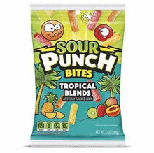 (S1-08) US -Peg Bag - Sour Punch Tropical Bites 5oz (142g) x 12 units