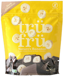 PEG BAG - TRU FRU DRIED FRUIT IN DK CHOCOLATE-BANANA 4.5oz x 6 units