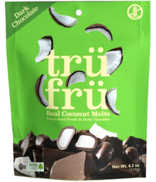 PEG BAG - TRU FRU DRIED FRUIT IN DK CHOCOLATE - COCONUT 4.2oz x 6 units