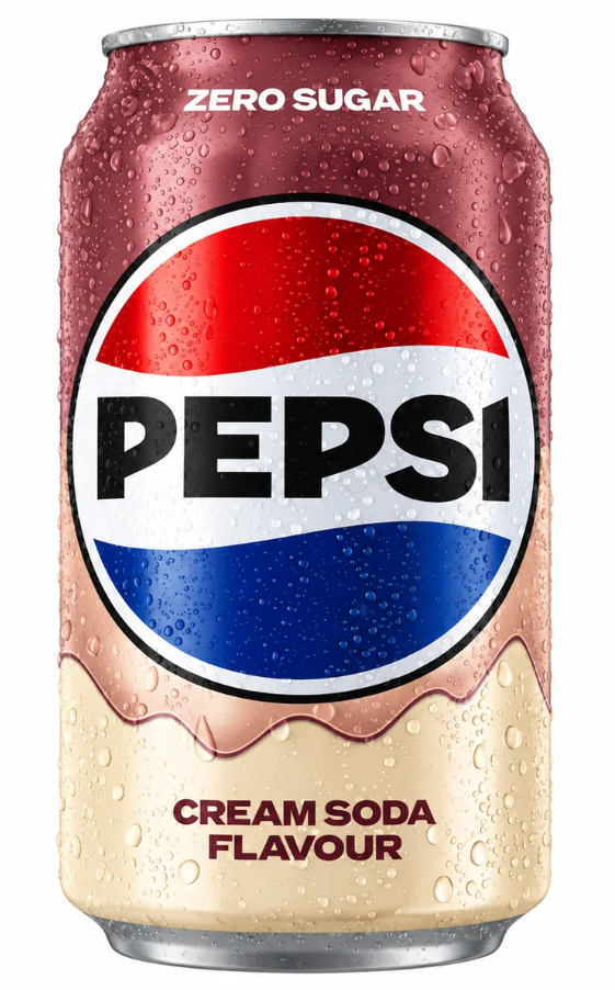 (S5-09) Beverage - ZERO SUGAR - PEPSI Cream Soda 330ml x 24 Units (Buyer is responsible if drinks may leak during shipping and weather)
