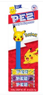 (S7-11)  Pez Blister Pack  - Favorite Characters Assortment .87oz (25g) x 12 Units